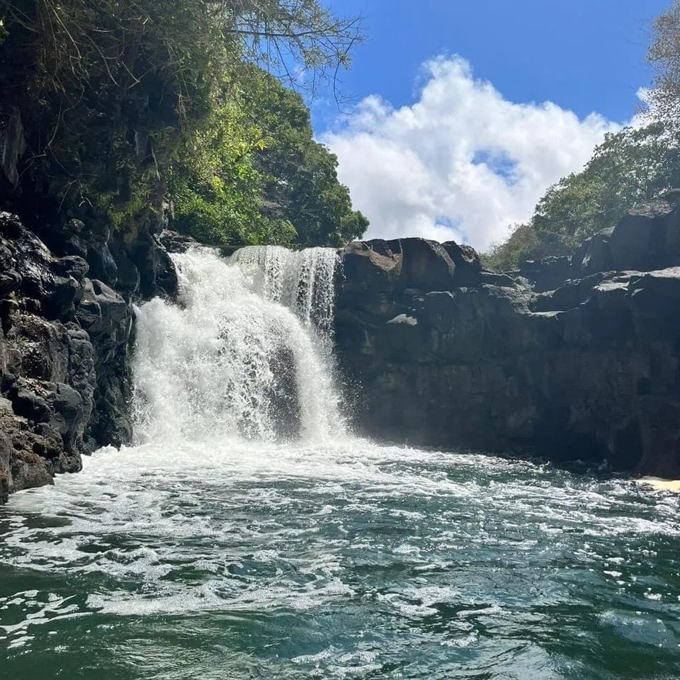Grand Riviere Sud Est waterfall in Mauritius